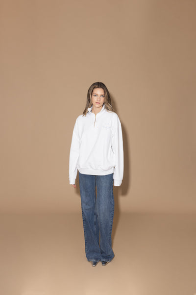 SAVE THE EARTH ZIPPER PULLOVER